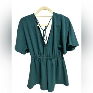 Leith Women’s Green Romper - Size Small